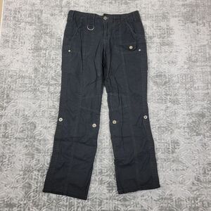 Suko Cargo Pants Womens 8 Black Roll Up Pants  Casual Distressed Y2K